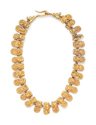 Antique, High Karat Gold Necklace 