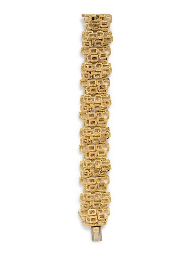 Alan Martin Gard, Modernist, Gold Bracelet,