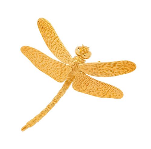 Gucci, Gold Dragonfly Brooch