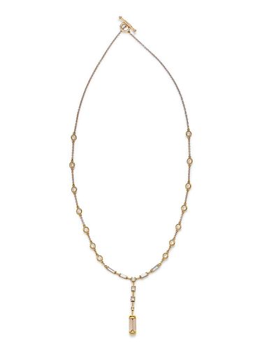 Bicolor Gold and Diamond Necklace 