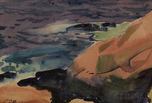 Charles Sydney Hopkinson (American, 1869-1962)      Coastal Rocks