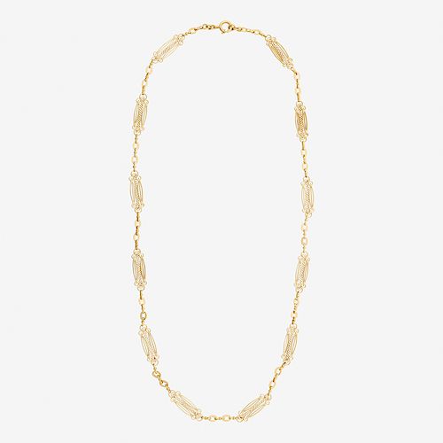 YELLOW GOLD CHAIN NECKLACE