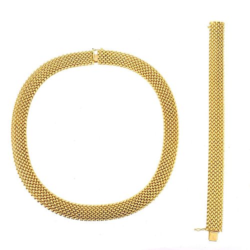 Vintage 14K Necklace and Bracelet