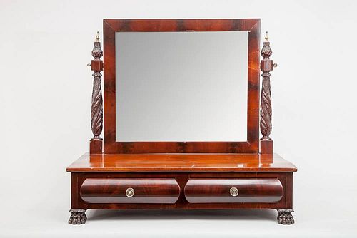 Federal Carved Mahogany Dressing Table