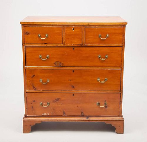 Federal Style Stained Pine Chest of Drawers