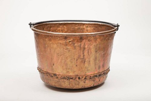 Large Copper Kindling Bucket