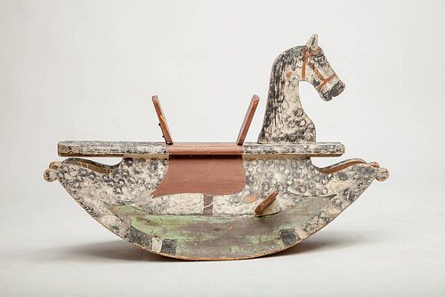 Provincial Faux Painted Rocking Horse