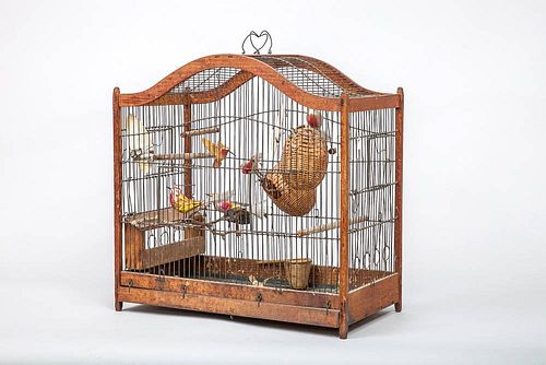 Wooden Bird Cage