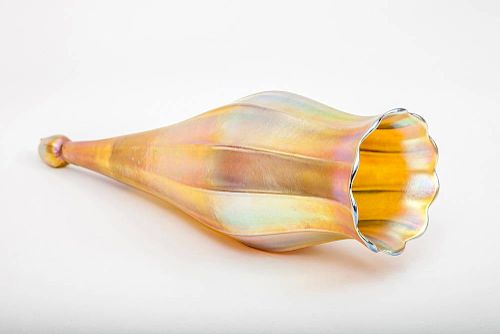 Tiffany Favrile Glass Floriform Vase