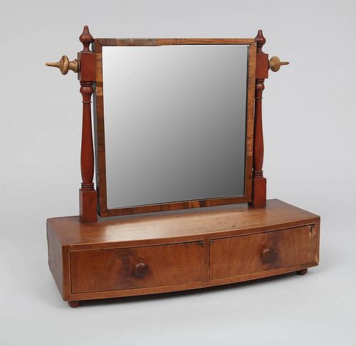 Late George III Mahogany Dressing Mirror