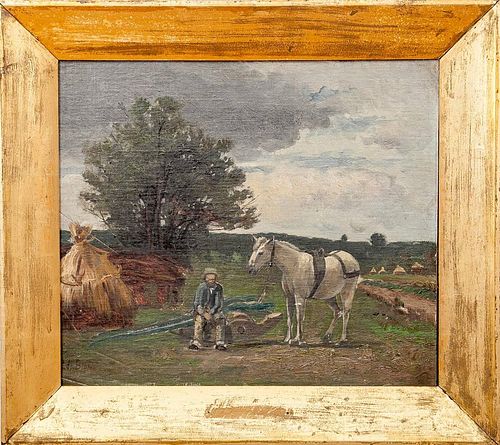 P. de Blois: Farmer and Plow Horse