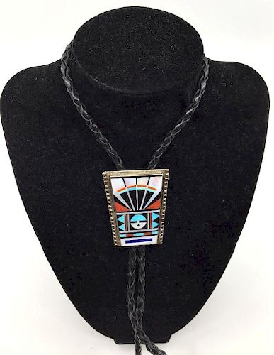Vintage Rick and Lucy Vacit Zuni Native American Bolo