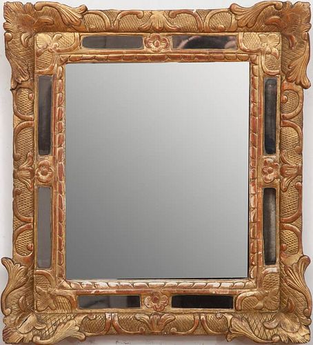 Louis XV Style Carved Giltwood Rectangular Mirror