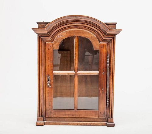 French Provincial Walnut Hanging Cabinet