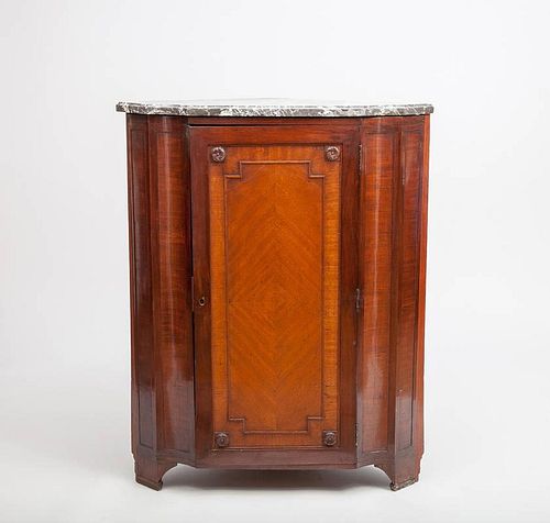 Early Louis XV Style Mahogany Corner Cabinet