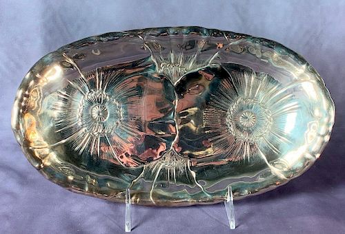 Wallace Sterling Silver Floriform Bread Dish