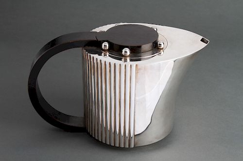 Art Deco Puiforcat Silver-Plate Kettle / Teapot
