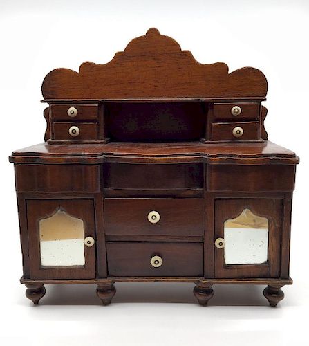Miniature American Empire Sideboard, 19thc.