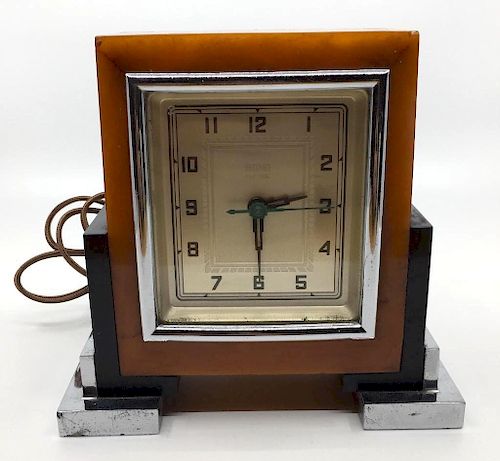 Bond Art Deco Bakelite Electric Clock