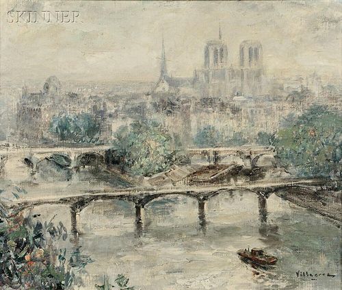 Cesar A. Villacres (Ecuadorian, 1880-1941)    View of Paris