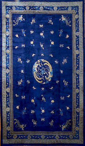 Chinese Blue-Ground Carpet