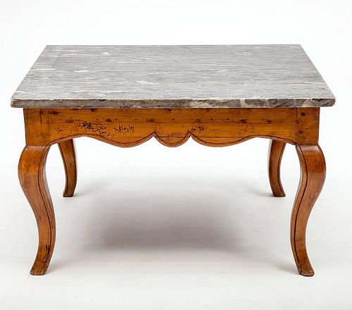Louis XV Provincial Style Walnut Low Table