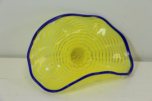 Glass Sculpture Attributed To Dale Chihuly.