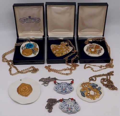 JEWELRY. Collection of (7) Royal Copenhagen