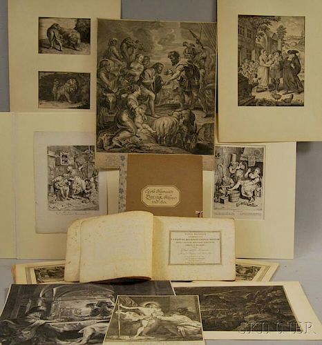 192 Old Master through 19th Century Prints, Drawings, and Three   Albums