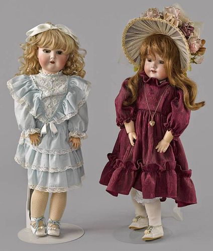 Morimura Brothers bisque head doll, inscribed 7