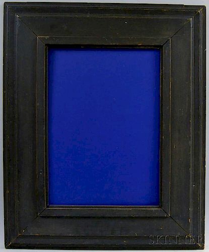 American School, 19th/20th Century      Black-painted Picture Frame.