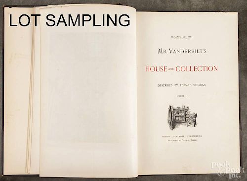 Four volume set of Edward Strahan, Mr. Vanderbilt's House and Collection, George Barrie, 1883-1884