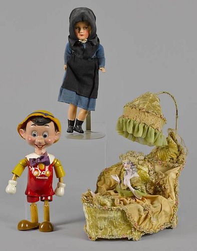 Ideal Disney jointed Pinocchio doll, 10 1/2'' h.,