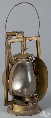 Dietz Western Maryland railroad inspector lantern, 19th c., 14 1/4'' h.