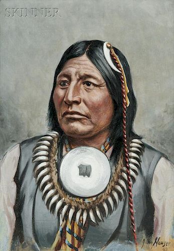 John Hauser, Jr. (American, 1859-1913)    Indian Brave