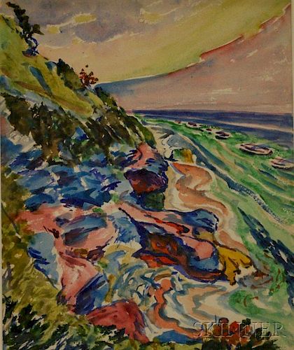 Frank Carson (American, 1881-1968)      Bermuda Seascape.