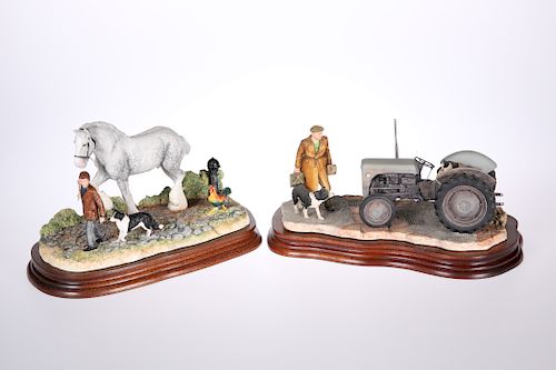 TWO BORDER FINE ARTS MODELS, comprising "Off to the Smithy"