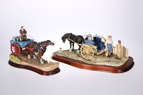 TWO BORDER FINE ARTS MODELS, comprising "Daily Delivery", J