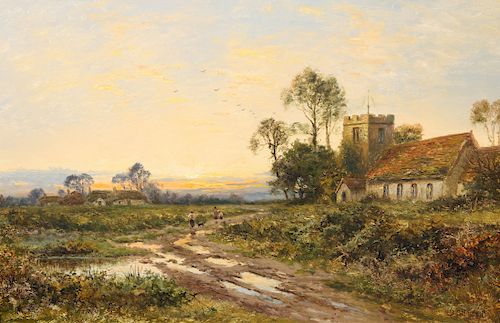 DANIEL SHERRIN (1868-1942), END OF THE DAY, signed lower ri