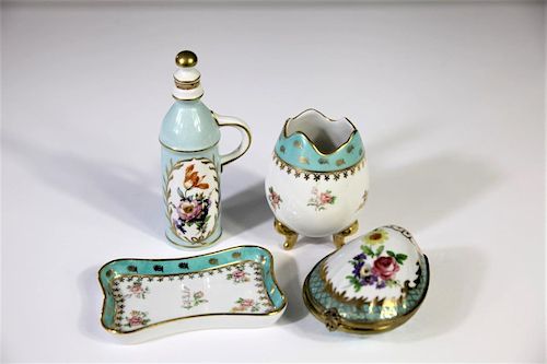 (4) Limoges France Enameled Porcelain Lots