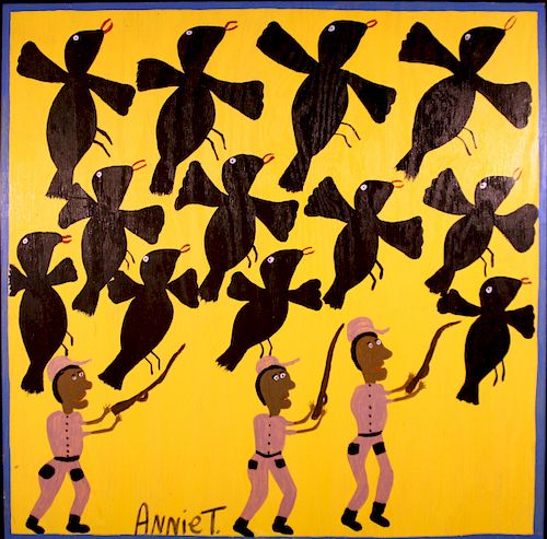 Outsider Art, Annie Tolliver, My Children's Hunting Black Birds 