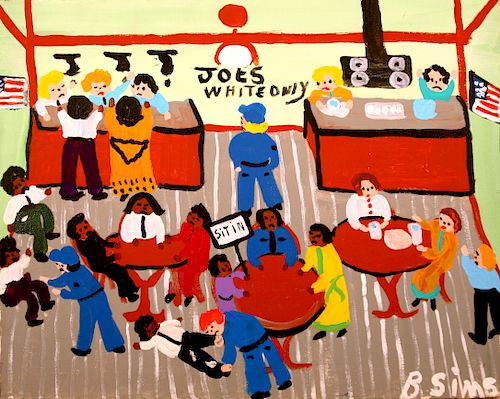 Outsider Art, Bernice Sims, Lunch Counter Sit In