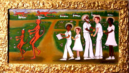 Outsider Art, Lorenzo Scott, Chasing the Devil Out of Town