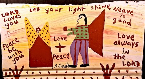 Outsider Art, RA Miller, Let Your Light Shine