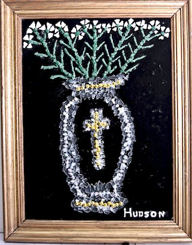 Outsider Art, Sylvanius Hudson, Flower Vase