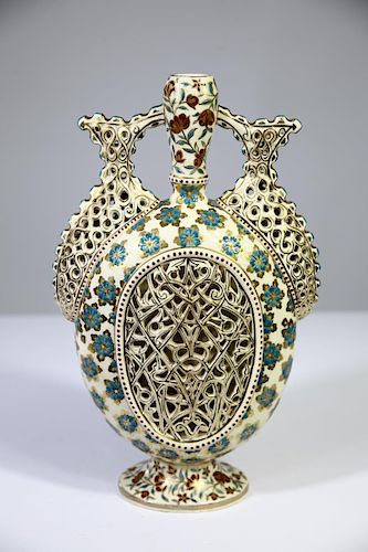 Fisher J. Budapest Hungarian Reticulated Vase
