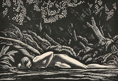 Rockwell Kent (American, 1882-1971)      Forest Pool