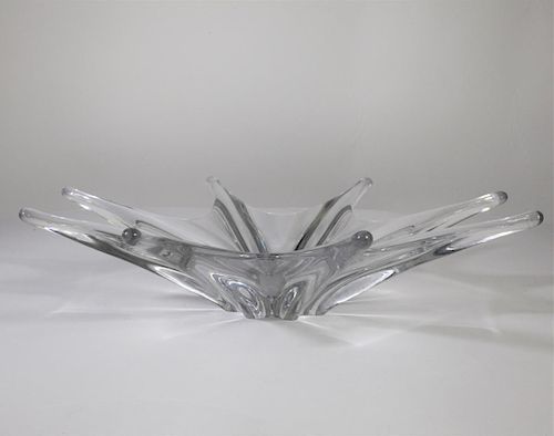 Baccarat Crystal Modern Free Form Center Bowl