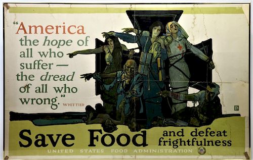 1917 Original World War I Poster, Save Food ...