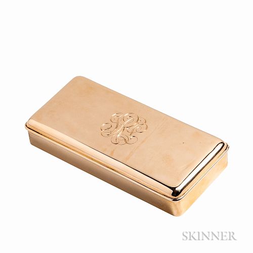 14kt Gold Box, Cartier